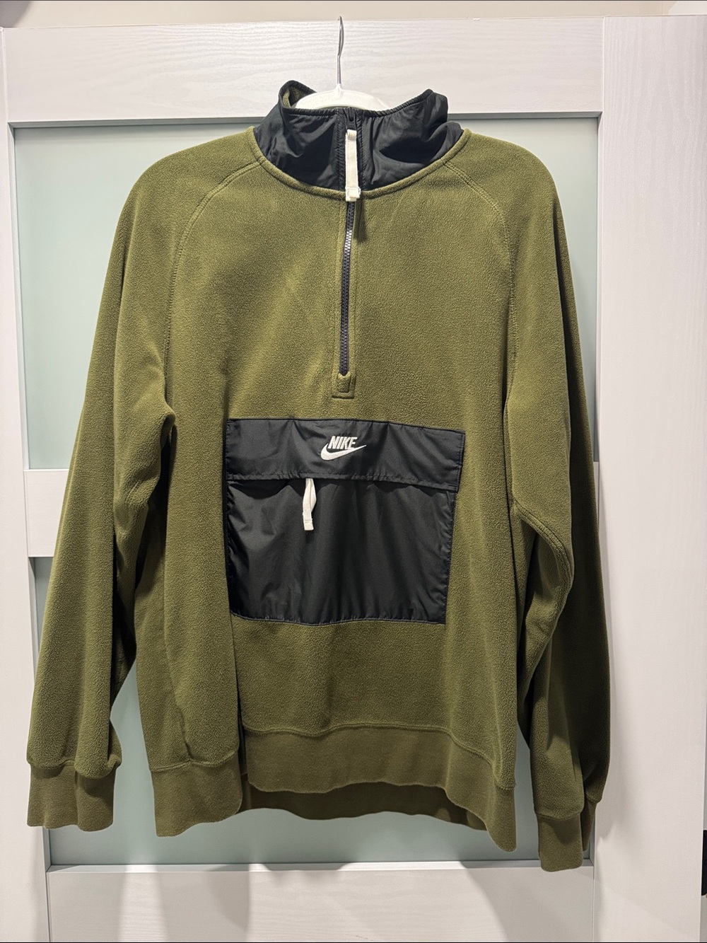 Nike Olive & Black Half-Zip Fleece Pullover
